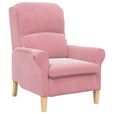 Fauteuil Roze Fluweel