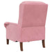 Fauteuil Roze Fluweel