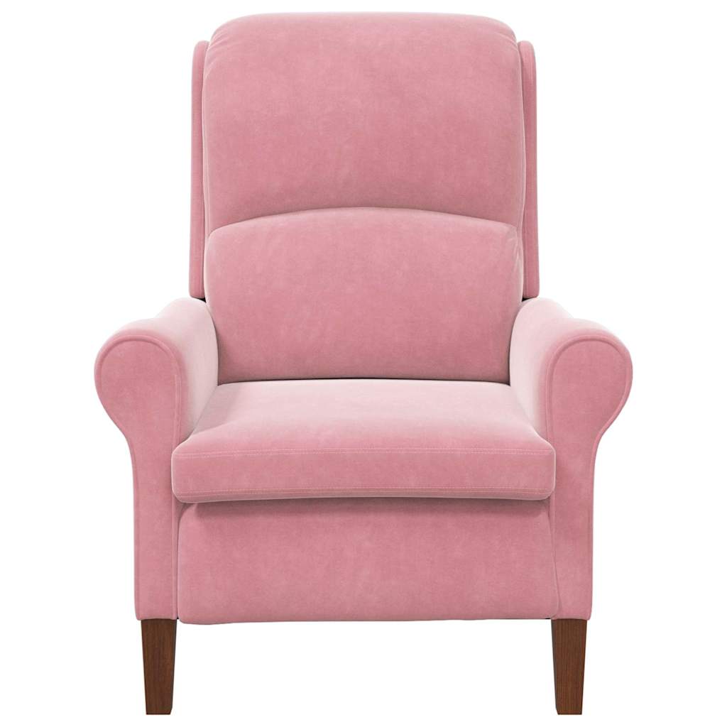 Fauteuil Roze Fluweel