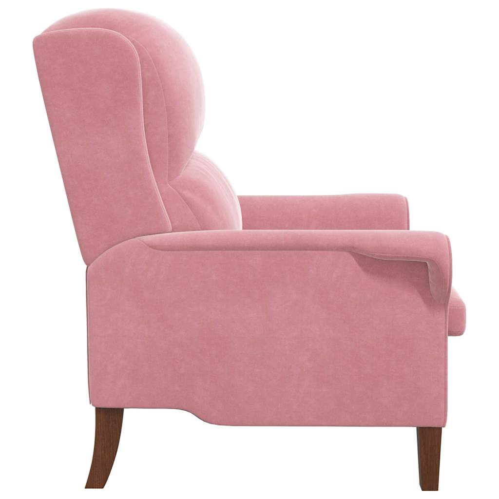 Fauteuil Roze Fluweel