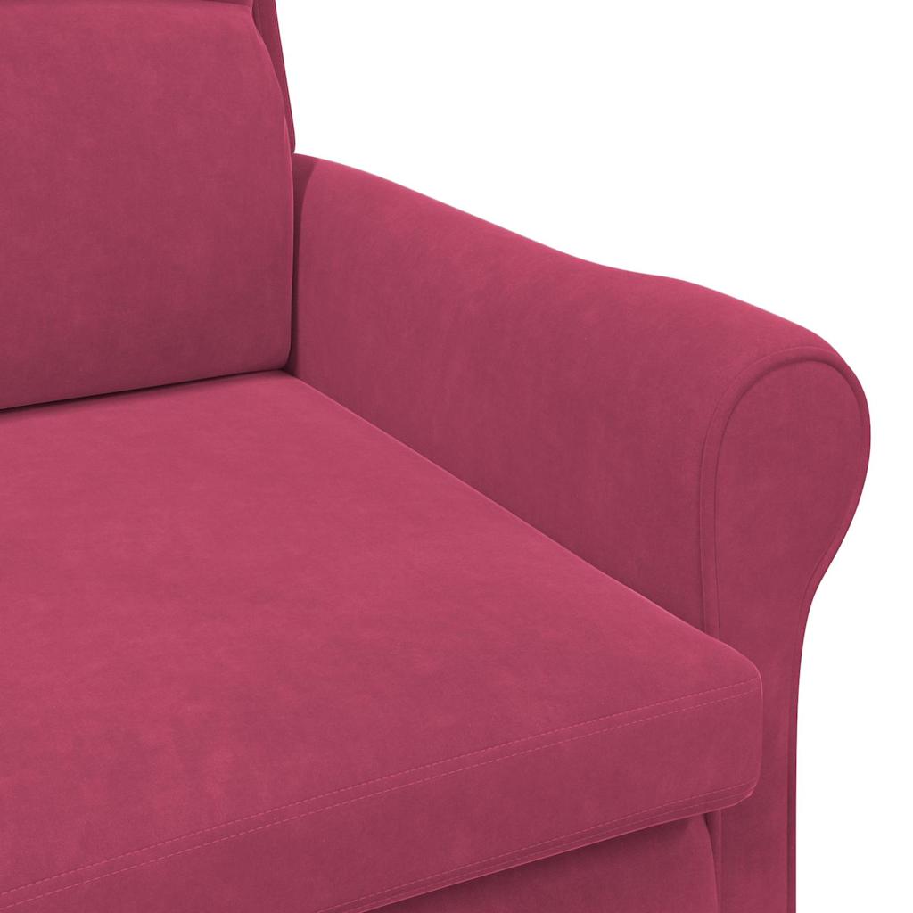 Fauteuil Wijnrood Fluweel