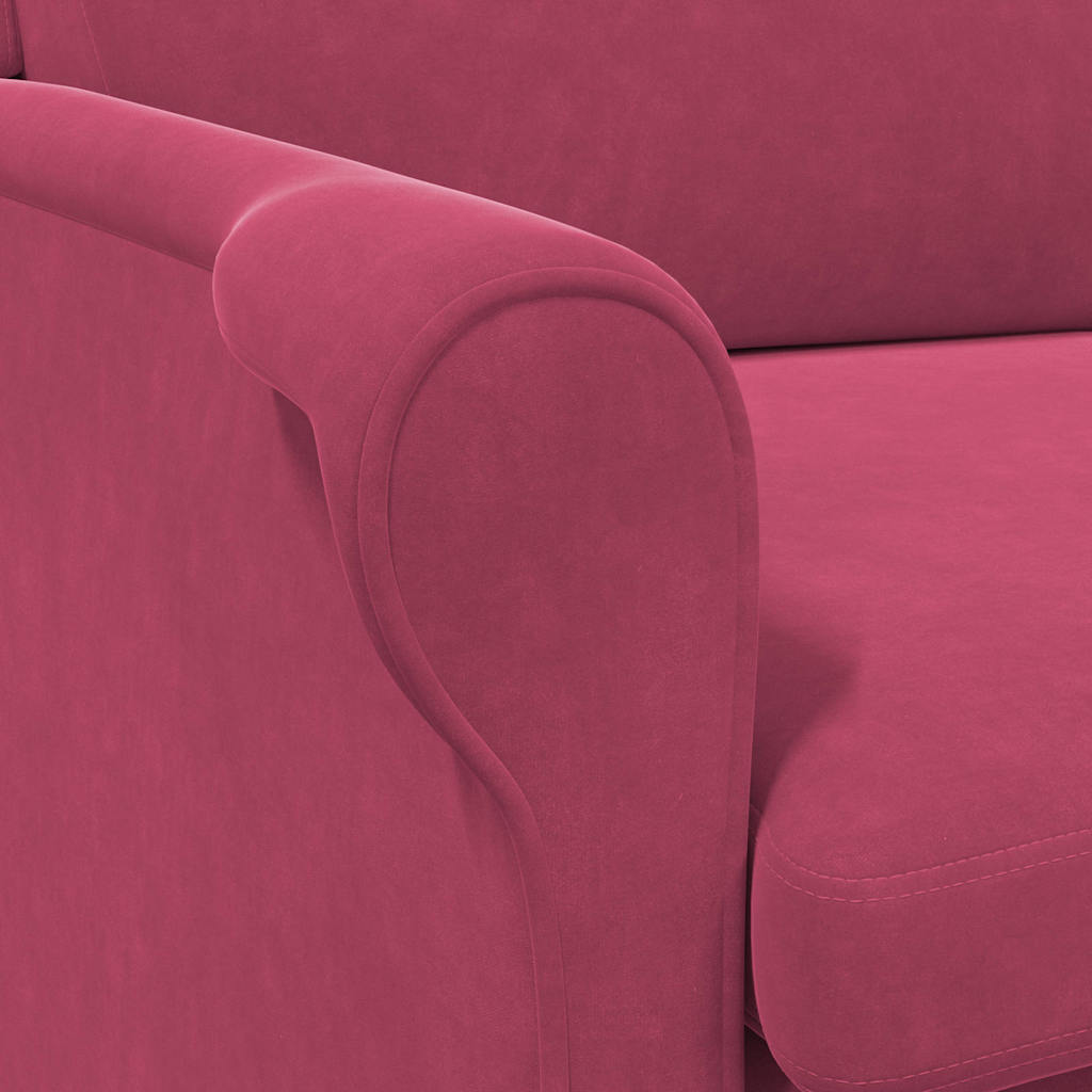 Fauteuil Wijnrood Fluweel