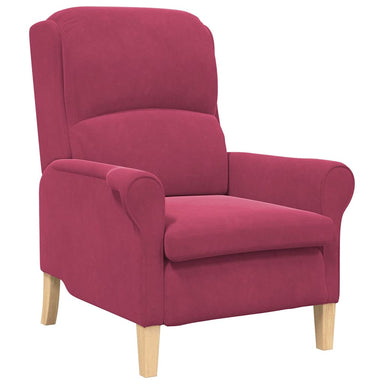Fauteuil Wijnrood Fluweel