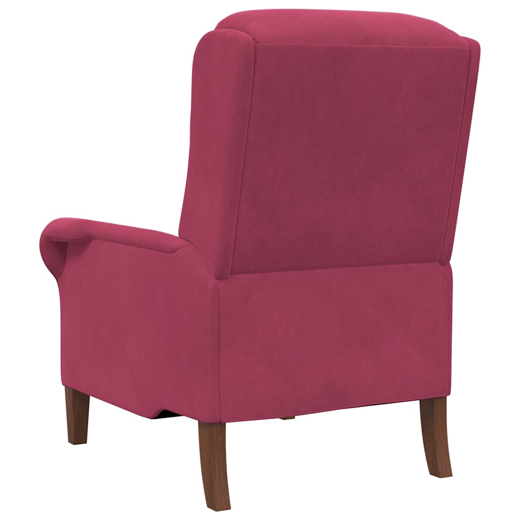 Fauteuil Wijnrood Fluweel