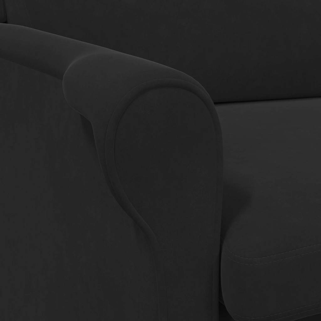 Fauteuil Zwart Fluweel