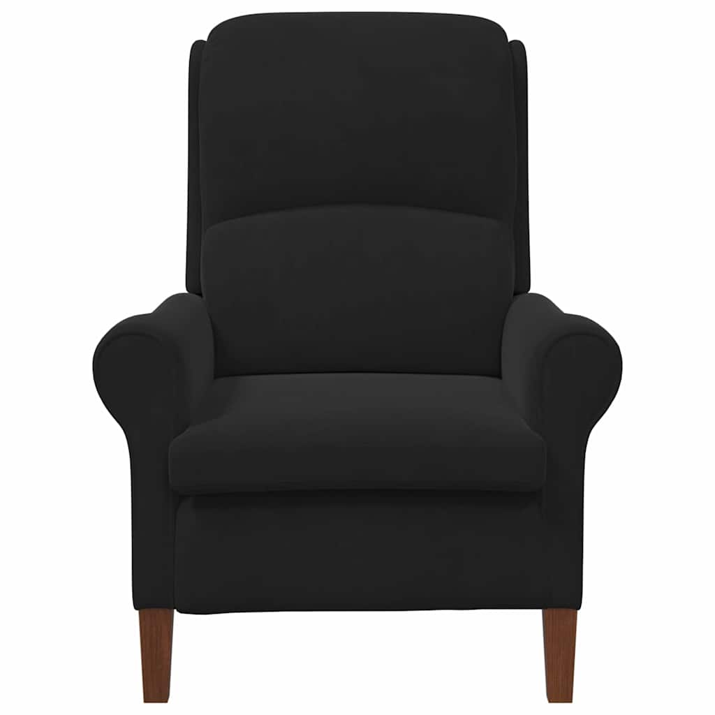 Fauteuil Zwart Fluweel