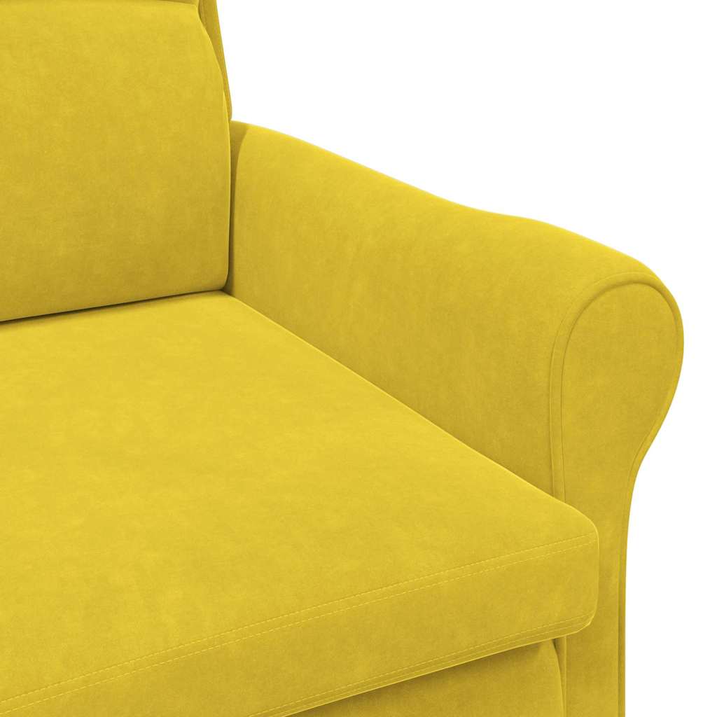 Fauteuil Geel Fluweel