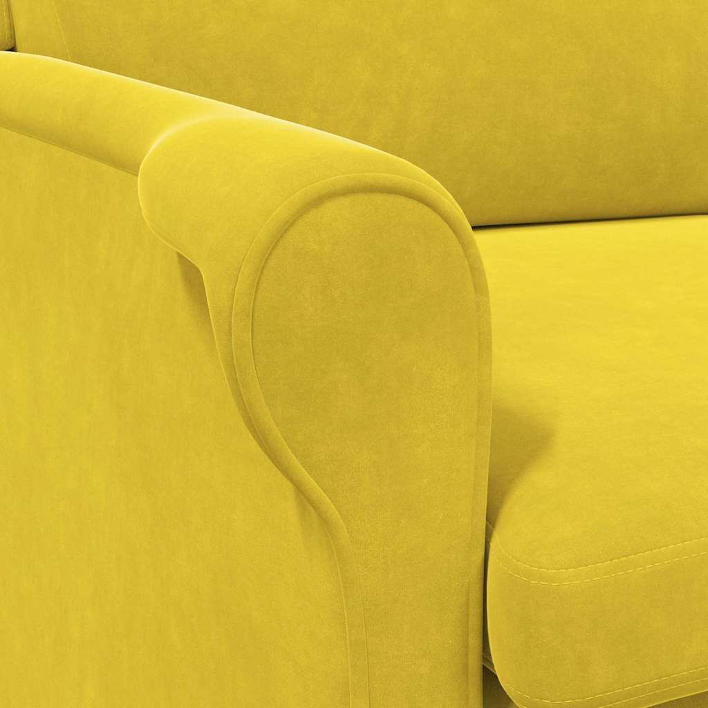 Fauteuil Geel Fluweel