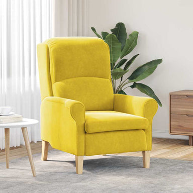 Fauteuil Geel Fluweel