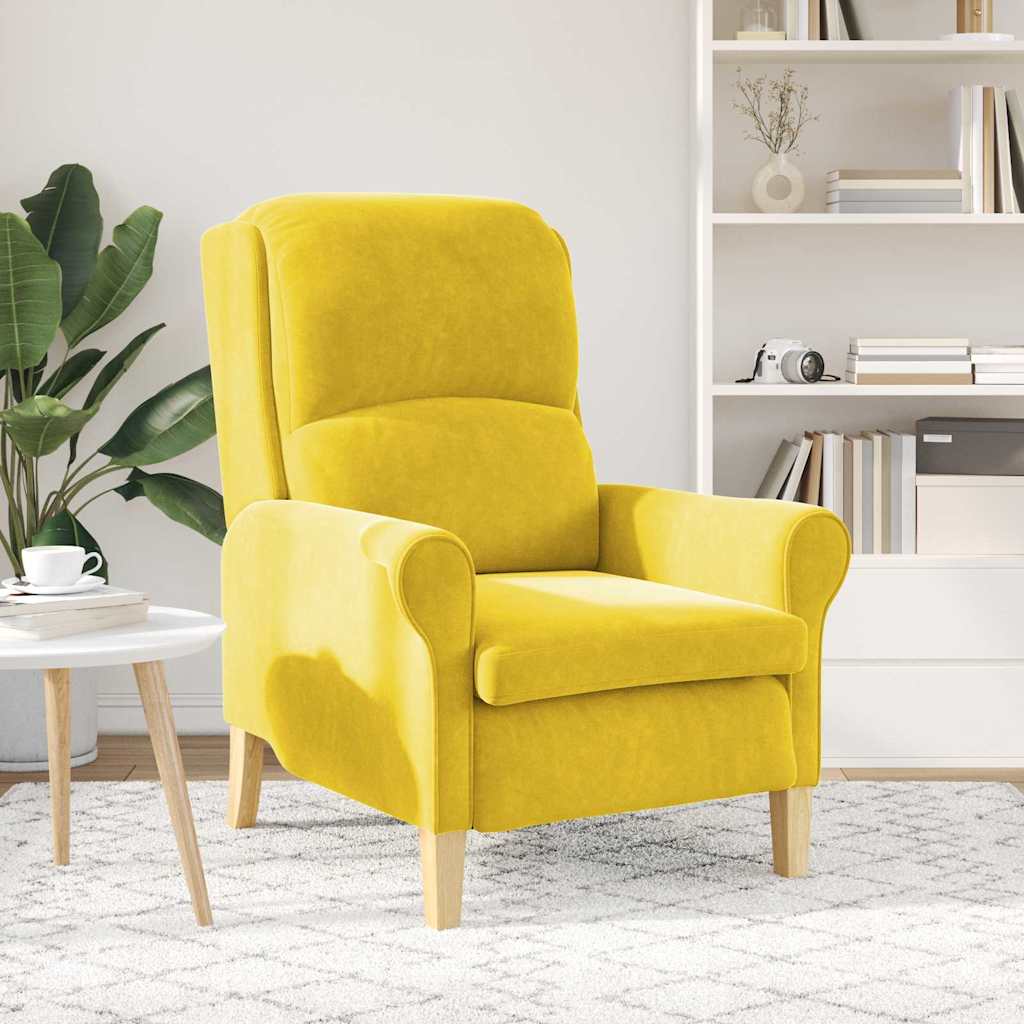 Fauteuil Geel Fluweel