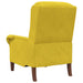 Fauteuil Geel Fluweel