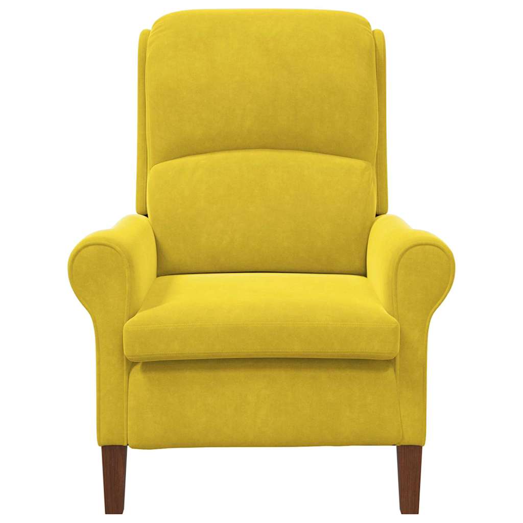 Fauteuil Geel Fluweel