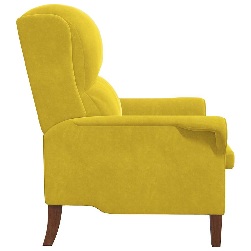 Fauteuil Geel Fluweel