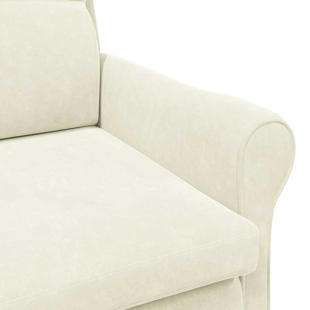 Fauteuil Crème Fluweel