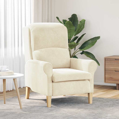 Fauteuil Crème Fluweel