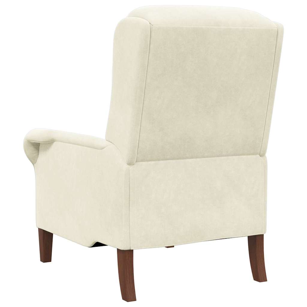 Fauteuil Crème Fluweel
