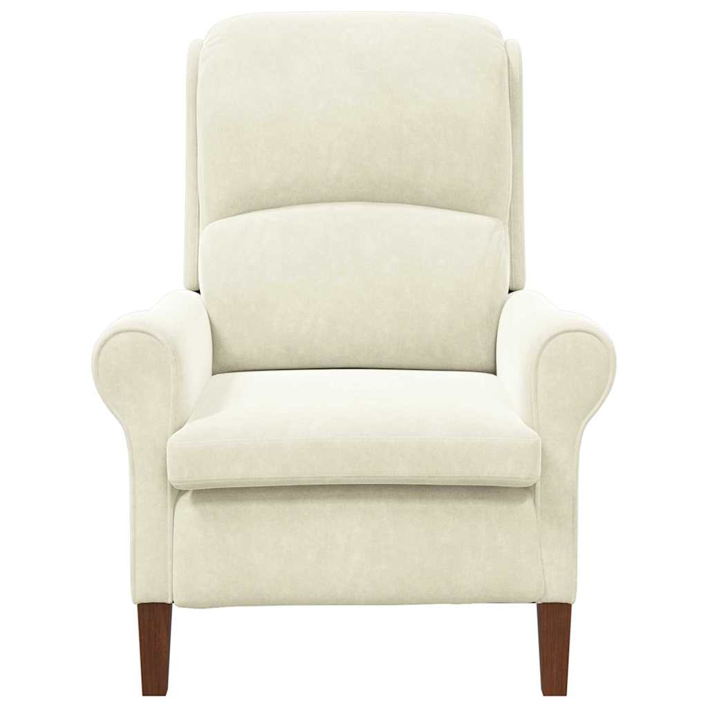 Fauteuil Crème Fluweel