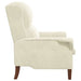 Fauteuil Crème Fluweel