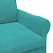 Fauteuil Turquoise Fluweel