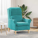 Fauteuil Turquoise Fluweel