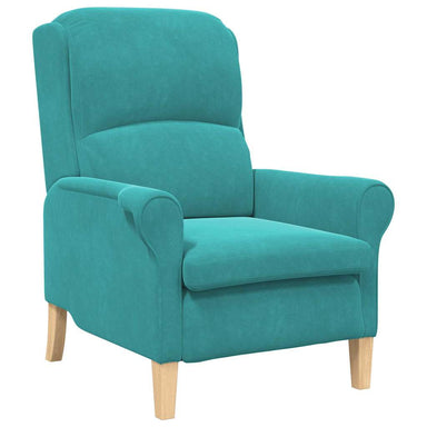 Fauteuil Turquoise Fluweel