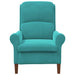 Fauteuil Turquoise Fluweel