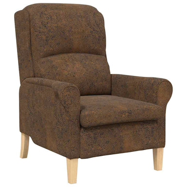Fauteuil Bruin Nep Leer