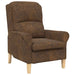 Fauteuil Bruin Nep Leer