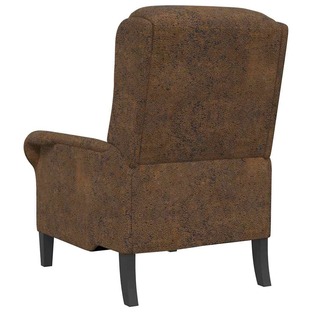 Fauteuil Bruin Nep Leer