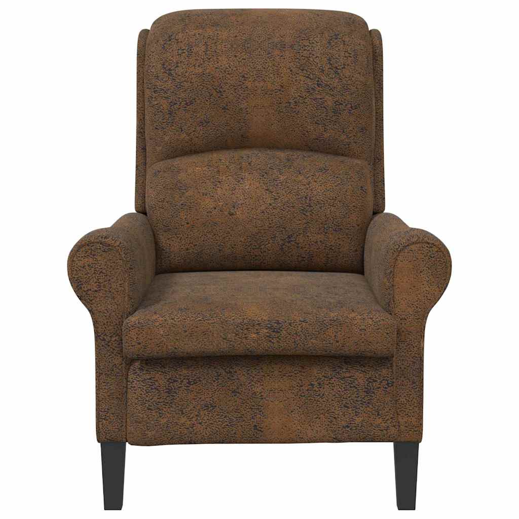 Fauteuil Bruin Nep Leer