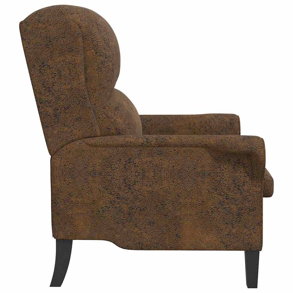 Fauteuil Bruin Nep Leer