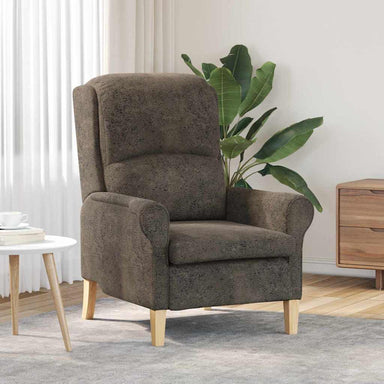 Fauteuil Donkergrijs Nep Leer