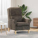 Fauteuil Donkergrijs Nep Leer