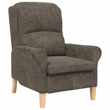 Fauteuil Donkergrijs Nep Leer