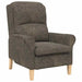 Fauteuil Donkergrijs Nep Leer