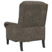 Fauteuil Donkergrijs Nep Leer