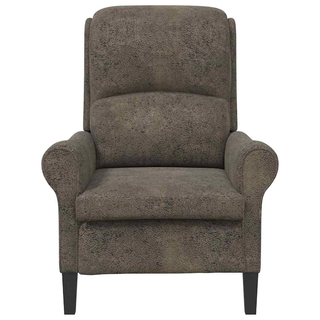 Fauteuil Donkergrijs Nep Leer