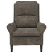 Fauteuil Donkergrijs Nep Leer