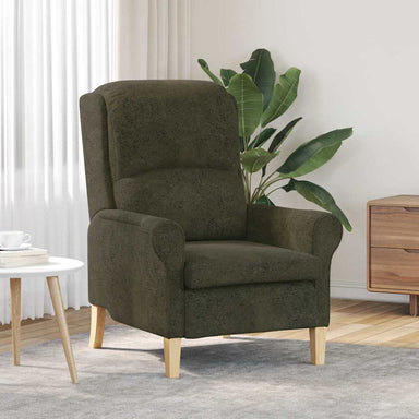 Fauteuil Leger groen Nep Leer