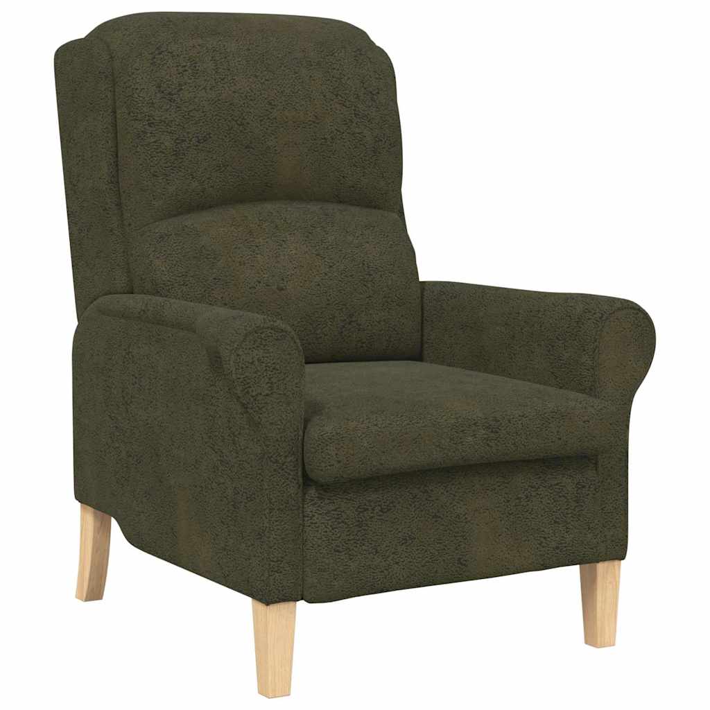 Fauteuil Leger groen Nep Leer