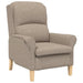 Fauteuil Taupe Microvezel