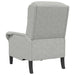 Fauteuil Lichtgrijs 76 x 94 x 102 cm Microvezel