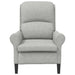 Fauteuil Lichtgrijs 76 x 94 x 102 cm Microvezel