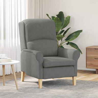 Fauteuil Donkergrijs 76 x 94 x 102 cm Microvezel