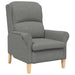 Fauteuil Donkergrijs 76 x 94 x 102 cm Microvezel