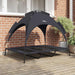 Hondenbed Zwart 122 x 93 x 106,5 cm Staal