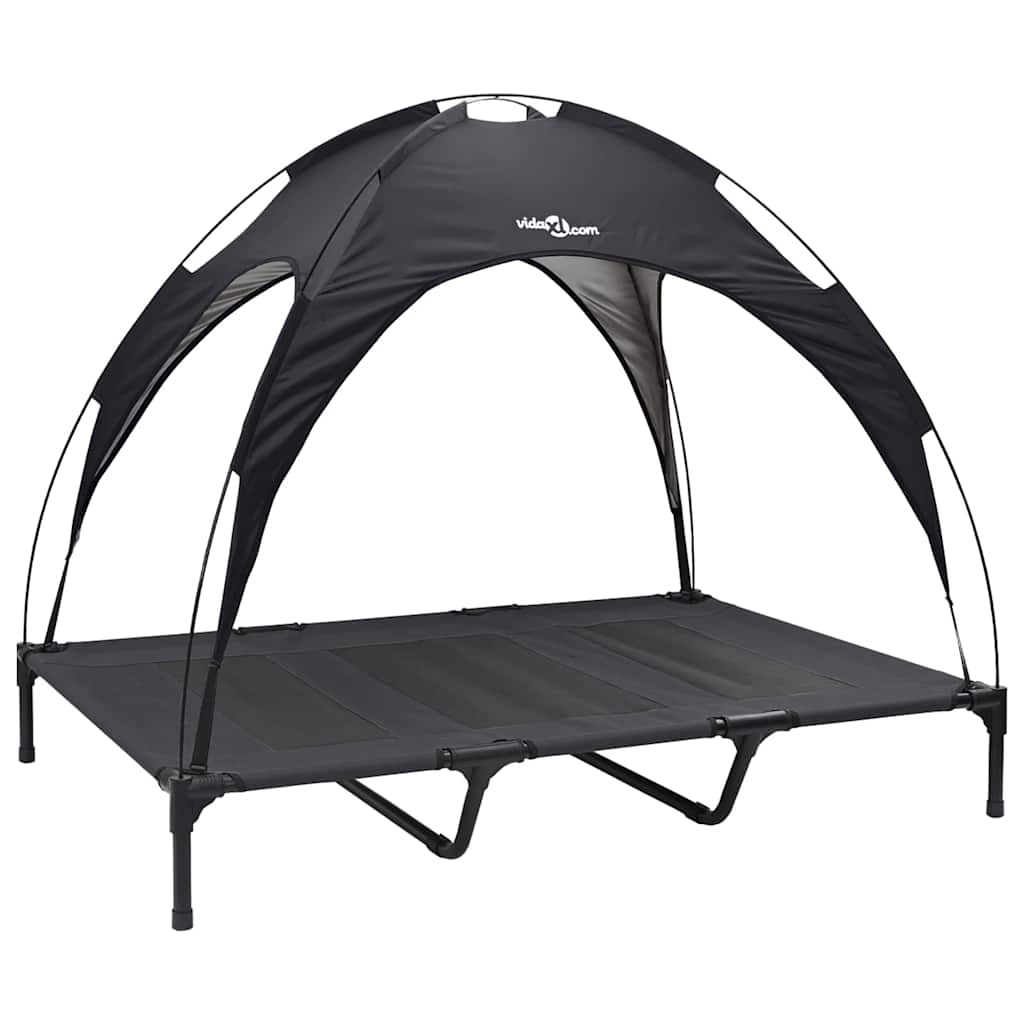 Hondenbed Zwart 122 x 93 x 106,5 cm Staal