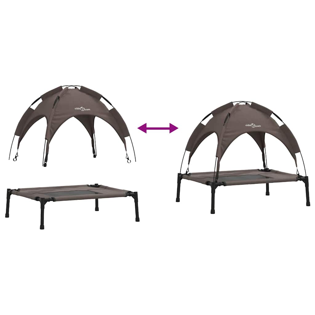Hondenbed Bruin 62 x 48 x 61 cm Staal