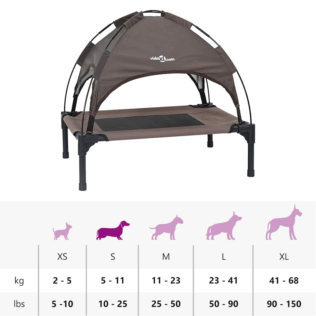 Hondenbed Bruin 62 x 48 x 61 cm Staal