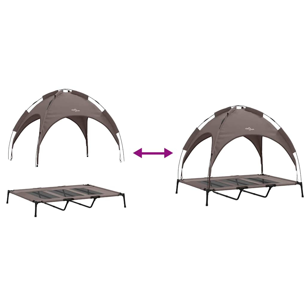 Hondenbed Bruin 122 x 93 x 106,5 cm Staal